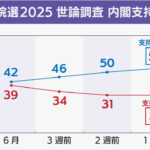 石破内閣支持31％「投票行くか」前回比較-参院選1週前世論調査-|-nhk