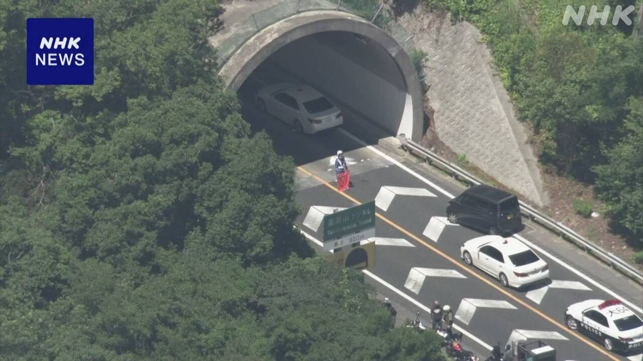 大阪-阪和自動車道のトンネルで多重事故-子ども含む10人搬送-|-nhk