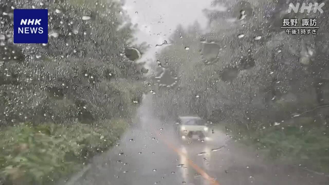 関東甲信-山沿い中心に大気非常に不安定-群馬で記録的な大雨-|-nhk