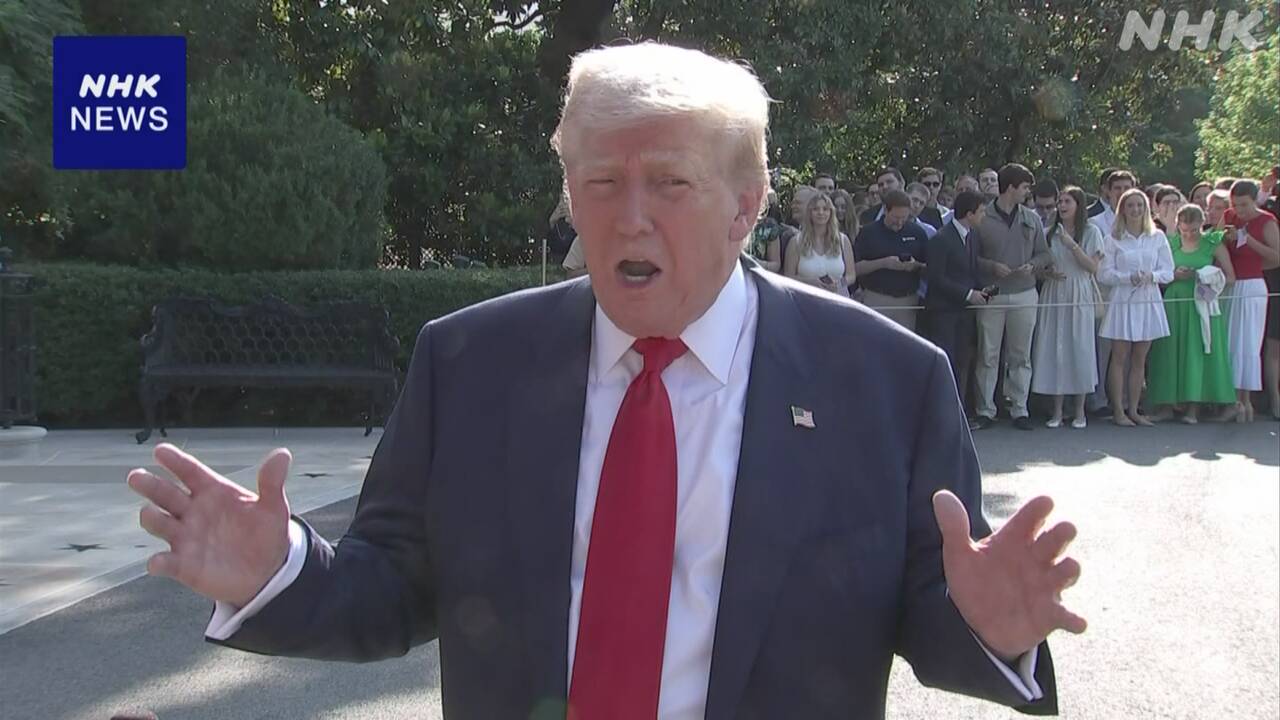 トランプ大統領-イギリス訪問に出発-英首相と貿易協定協議へ-|-nhk