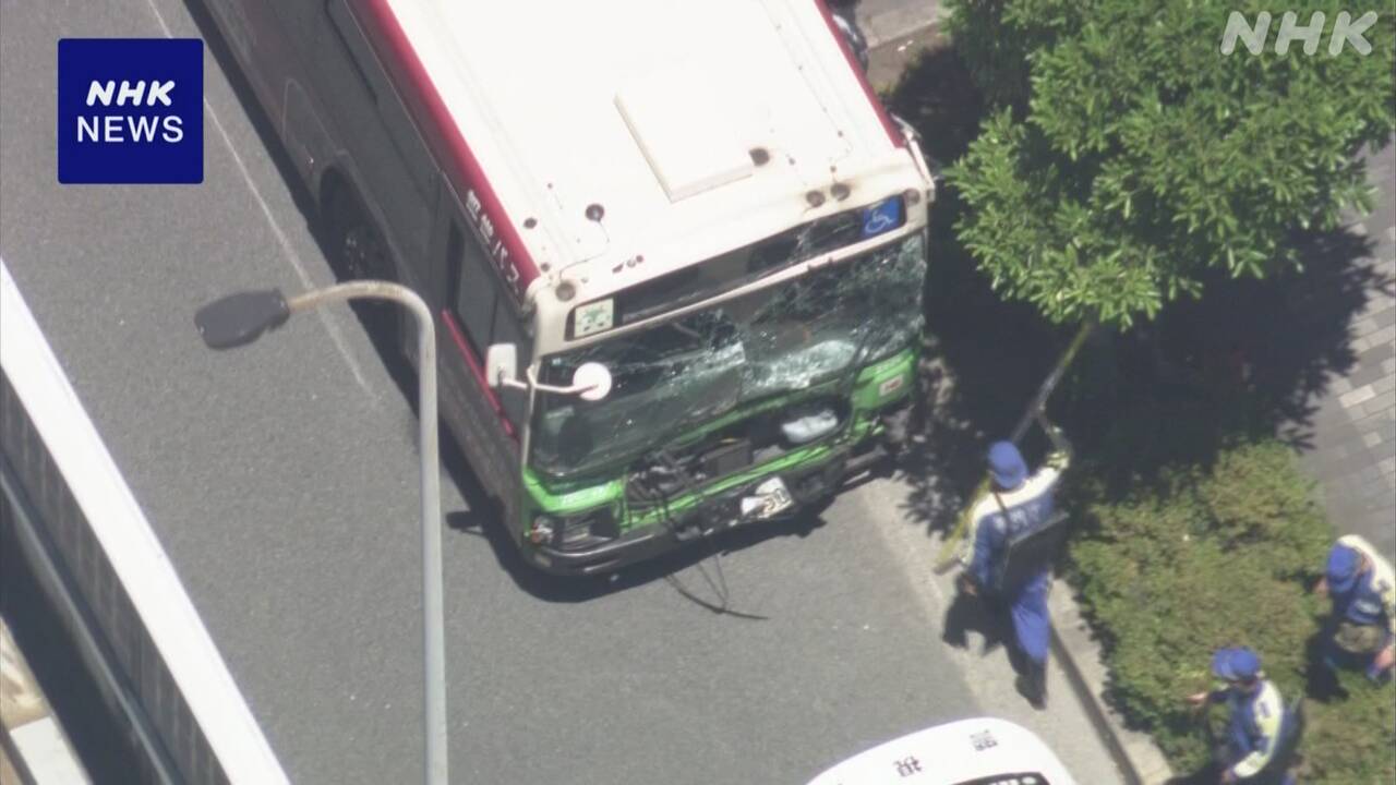 東京-江戸川区-バスとトレーラー衝突する事故-12人けが-|-nhk