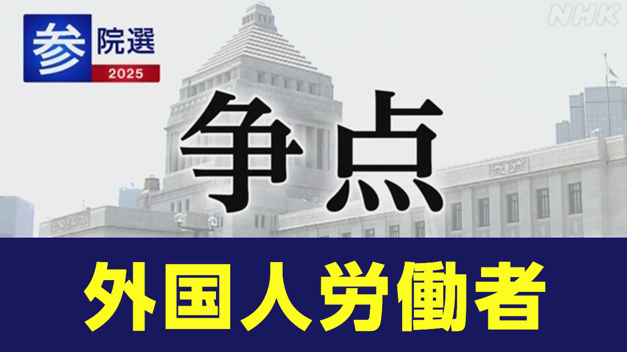 参院選-政党-政策アンケート「外国人労働者」-|-nhk