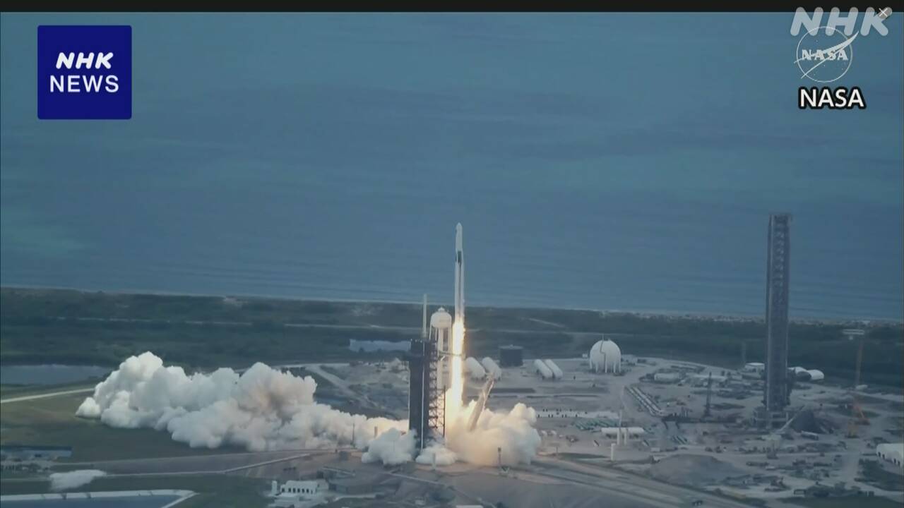 油井亀美也飛行士ら搭乗-米の宇宙船-打ち上げ成功-|-nhk