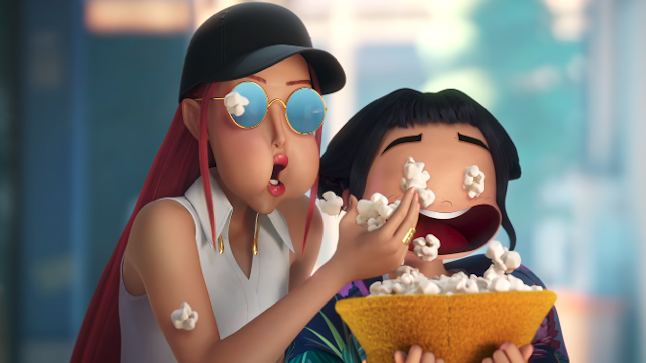 歌のイベントのために、劇場でkpopデーモンハンターを再視聴しました。